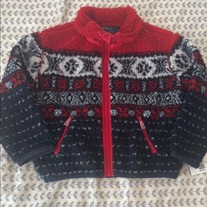 Polo by Ralph Lauren 3T Red and Blue Patterned Jacket